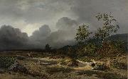 Willem Roelofs, Landscape in an Approaching Storm.